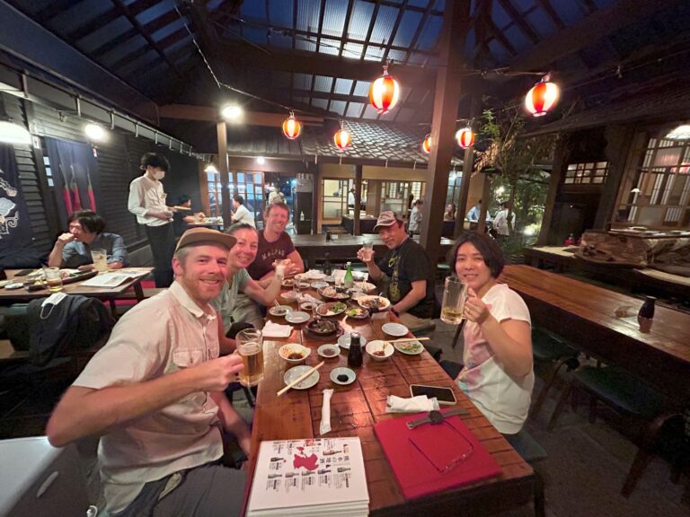 Enjoy amazing Japanese food at local restaurants on our bike tour in Japan