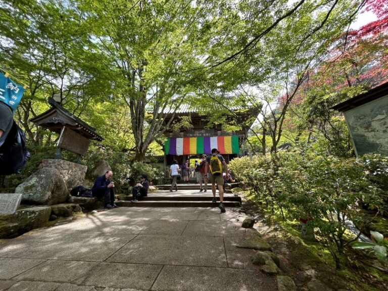 Visit local shrines and temples on our bike tour in Japan